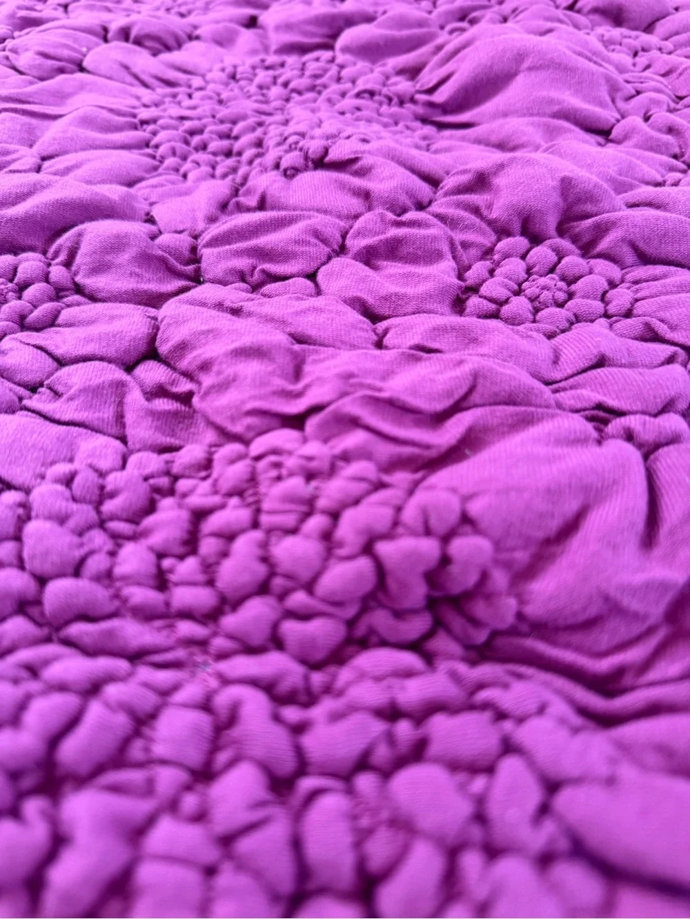 Anthropologie dahlia quilted cotton euro sham fuscia magenta euro sham cover